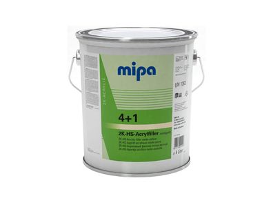 MIPA Grundierfiller "4 + 1 Acrylfiller HS" 4 l Eimer, oxidgelb