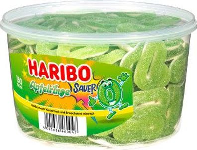 Haribo Saure Apfel-Ringe 150 Stück