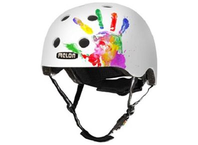 MELON Helm "All Stars" Urban Active, Magnetverschl handprint matt