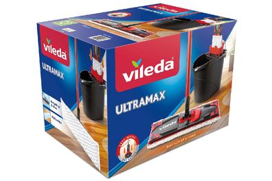 VILEDA Bodenwischer Ultramax Komplett-Set inklusive Stiel und Eimer