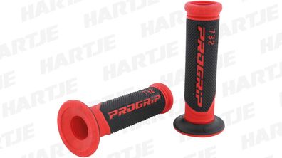 Progrip Griffgummi "732" Typ: Road, Scooter, 2 Kom rot / schwarz,