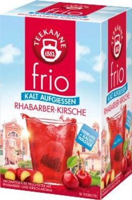 Teekanne frio Rhabarber-Kirsche 18x2,5g