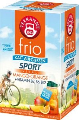 Teekanne frio Sport Vital Mango-Orange 18x2,5g