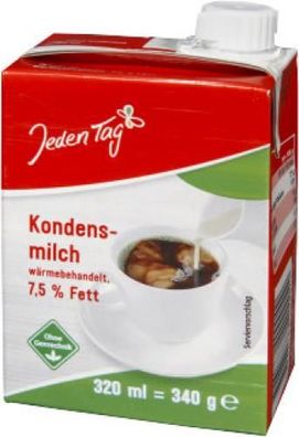 Jeden Tag Kondensmilch 7,5% 340g