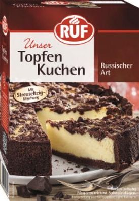 Ruf Unser Topfenkuchen Russischer Art mit Streuselteigmischung 700g