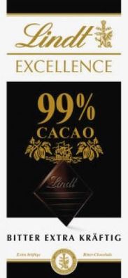 Lindt Excellence 99% Bitter extra kräftig 50g