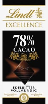 Lindt Excellence 78% Edelbitter Vollmundig 100g