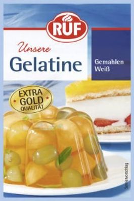 Ruf Gelatine gemahlen weiß 3 Päckchen 28g