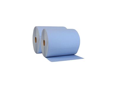 Nordvlies Putzpapier "BlueTech" 2-lagig, industrie 2 Rollen &aacu