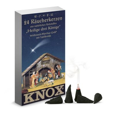 Räucherkerzen KNOX Heilige drei Könige"" (24) inkl. Glimmschale und Kreide BxHxT