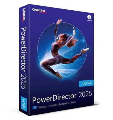 Cyberlink PowerDirector 2025 Ultra / Dauerlizenz / 1PC / BOX