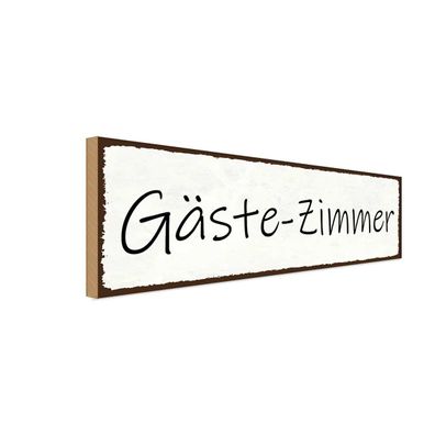 vianmo Holzschild 27x10cm Gäste-Zimmer Deko Geschenk