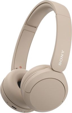 Sony WH-CH520 Kabellose Bluetooth-Kopfhörer - bis zu 50 Stunden Akkulaufzeit - Beige