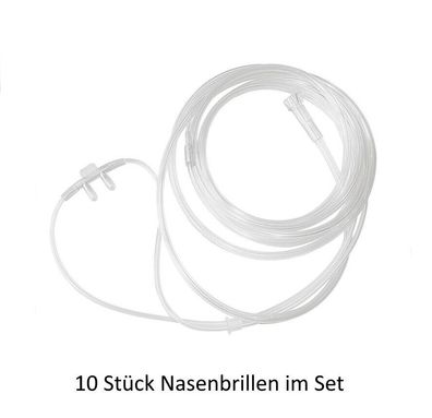 10 x Sauerstoff-Brille Nasenbrille Sauerstoffbrille SOFORT Lieferbar steril Zehn