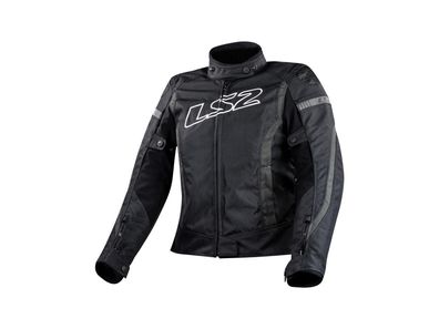 LS2 Jacke "Gate" Damen, Material: Polyestergewebe Gr. XL, schwar