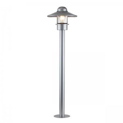 Elstead Lighting Klampenborg Pollerleuchte 1-Light Silber IP44 E27