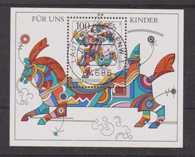 BRD 1996 gestempelt Tagesstempel PLZ 64686 Block MiNr. 35 Für uns Kinder