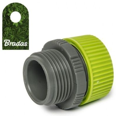 Schlauchstück 1/2" zu Außengewinde 3/4" Adapter für Wasserschlauch Bradas 0873