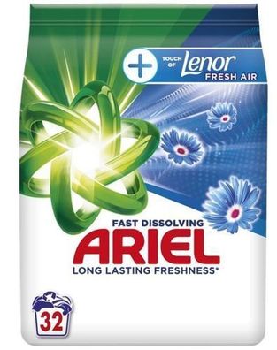 Ariel Waschpulver, Lenor Fresh Air, 1,76 kg