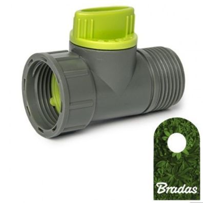 Hahnstück Wasserventil Garten 3/4" Gewinde Ventil LIME LINE BRADAS 0842