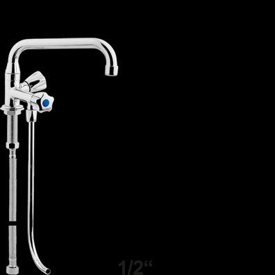 Wasserhahn Armatur Biertheke Mischbatterie Schwenkauslauf 1 Unterspülrohr Kaltwasser