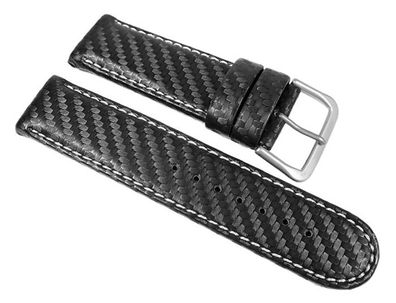 Citizen Uhrenarmband Carbon-Optik schwarz 23mm 59-S51621 BM6511-09
