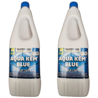 10,31EUR/1l 2 x Thetford Aqua Kem Blue 2 Liter Sanit?rfl?ssigkeit WC Zusatz