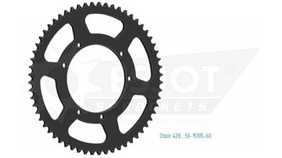 ESJOT Kettenrad "15105" 428, Stahl 60 Zähne