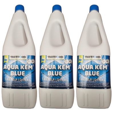 9,70EUR/1l 3 x Thetford Aqua Kem 2 Liter Blue Sanit?rfl?ssigkeit WC Zusatz