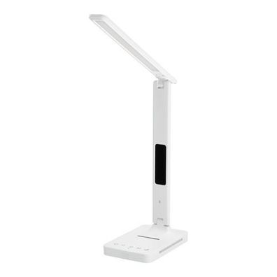 Schreibtischlampe 7W Display Induktives Ladegerät Q1 Alarm USB 460lm IP20