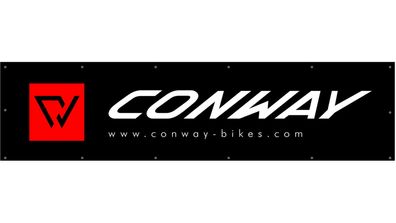 CONWAY Banner "Mesh" Polyesterbanner aus luftdurch 270 x 80 cm