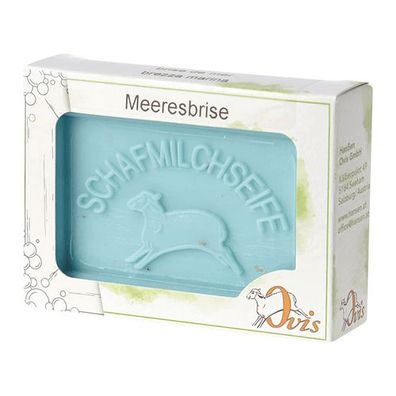 Ovis Schafmilchseife Meeresbrise, 100% Bio, für die tägliche Dusche, eckig, 100 g, ve