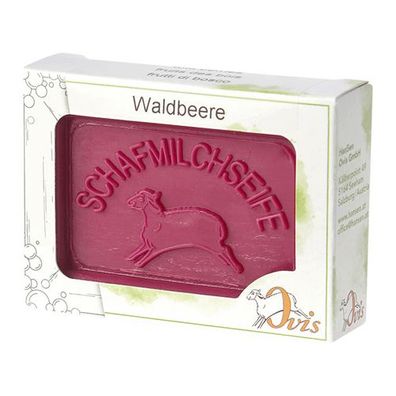 Ovis Schafmilchseife Waldbeere, 100% Bio, für die tägliche Dusche, eckig, 100 g, verp