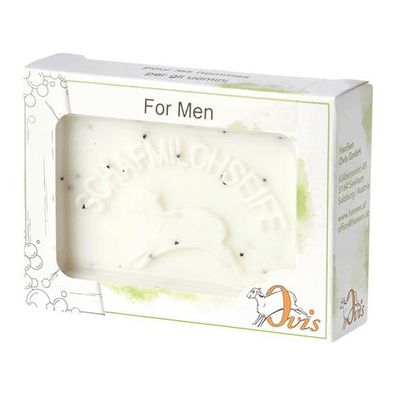 Ovis Schafmilchseife für Männer, 100% Bio, für die tägliche Dusche, eckig, 100 g, ver
