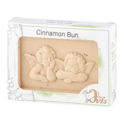 Ovis Schafmilchseife Cinnamon Bun, 100% Bio, für die tägliche Dusche, eckig, 100 g, v