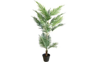 Deko Pflanze Madagaskar Palme 120 cm Höhe mit Übertopf Kunstpflanze