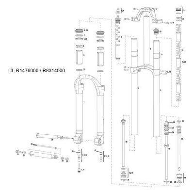 Rockshox Federgabel XC 32 Full, Solo Air