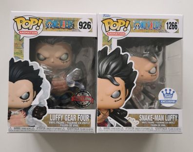 Funko Pop Monkey D. Luffy Gear 4 One Piece 926 + 1266 Metallic Ruffy Strohhut