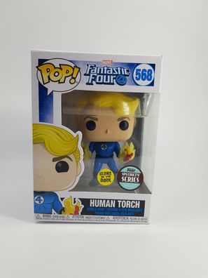 Funko Pop Human Torch Marvel Fantastic Four 568 Glows in the Dark Special Series