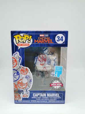 Funko Pop Captain Marvel Disney Captain Marvel 34 Art Series, Special Edition