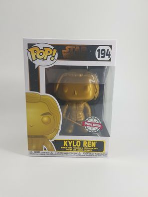 Funko Pop Kylo Ren Star Wars 194 Special Edition Gold Vinyl Figur Ben Solo