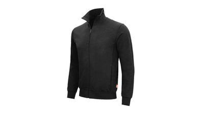 NITRAS Sweatjacke "Motion Tex Light" Baumwolle / P schwarz, Gr. X