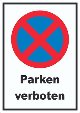 Parken verboten Aufkleber