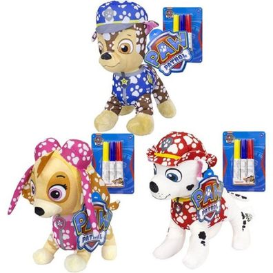 Paw Patrol Doodle Pup Ausmalbares Kuscheltier Waschbar