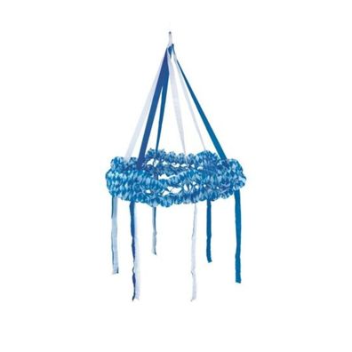Papstar Dekokranz Papier Ø 75 cm "Bayrisch Blau" schwer entflammbar | Beutel (1 Stück