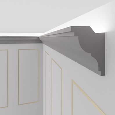 24 Meter LED Zierleiste Stuckleiste fér indirekte Beleuchtung OL-19 100x75mm