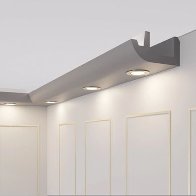 14 Meter+Ecken LED Stuckleiste fér indirekte Beleuchtung XPS OL-48