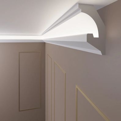 Stuckleisten LED OL-47 - 24 Meter + 4 Innenecken