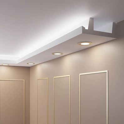20 Meter + 4 Innenecken OL-45 Stuckleiste Pareto Decor