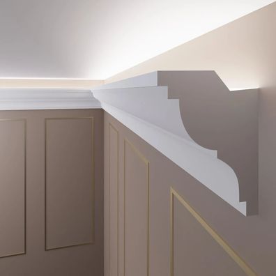 Deckenprofile LED, Stuckleisten LED fér indirekte Beleuchtung - 40 Meter OL-22